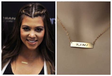 kim kardashian gold necklace